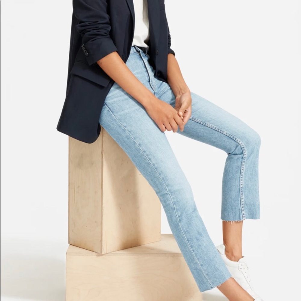 Everlane kick crop jeans